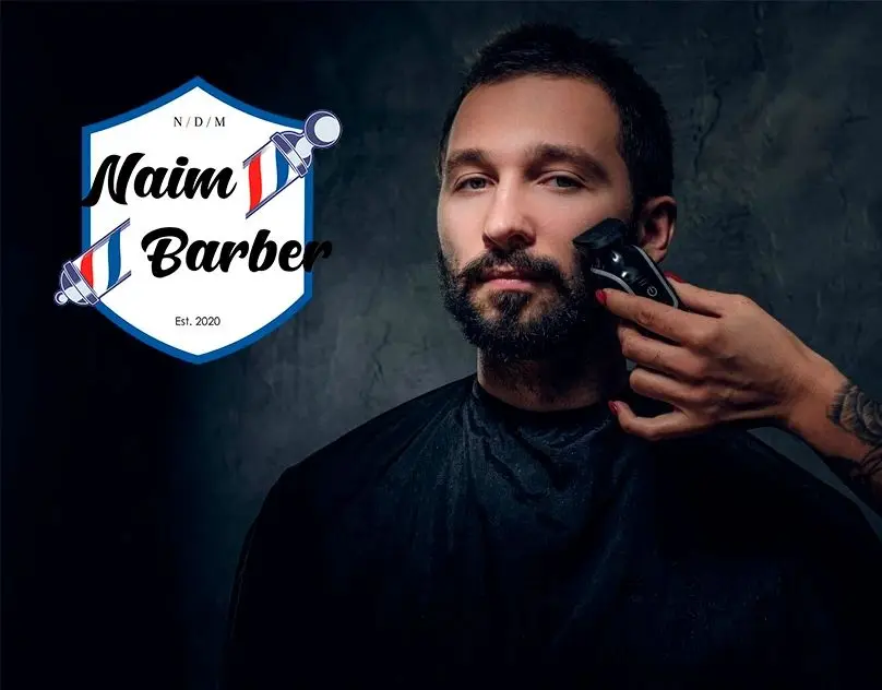 Naim Barber: Logotipo y diseño de marca