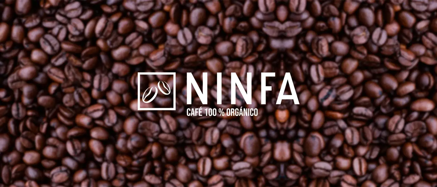 Ninfa: Logotipo y empaque de café