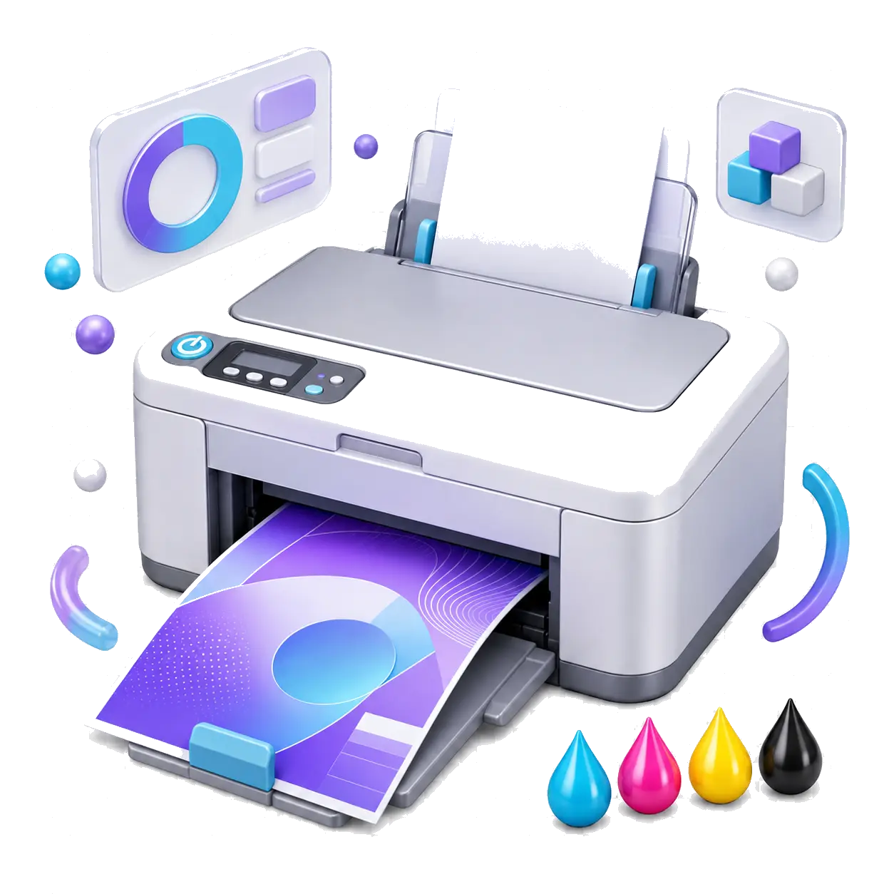 Ilustración 3D de automatización y CRM
