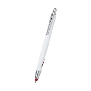Bolígrafo de aluminio blanco Forli.