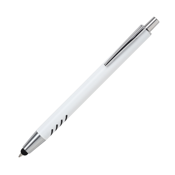 Bolígrafo de aluminio blanco Forli. - Image 2