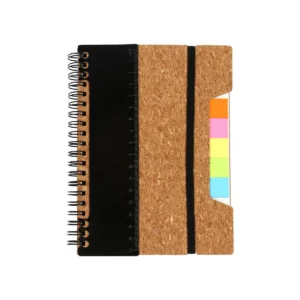 Libreta tipo corcho.