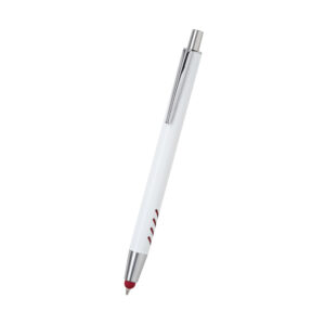 Bolígrafo de aluminio blanco Forli.